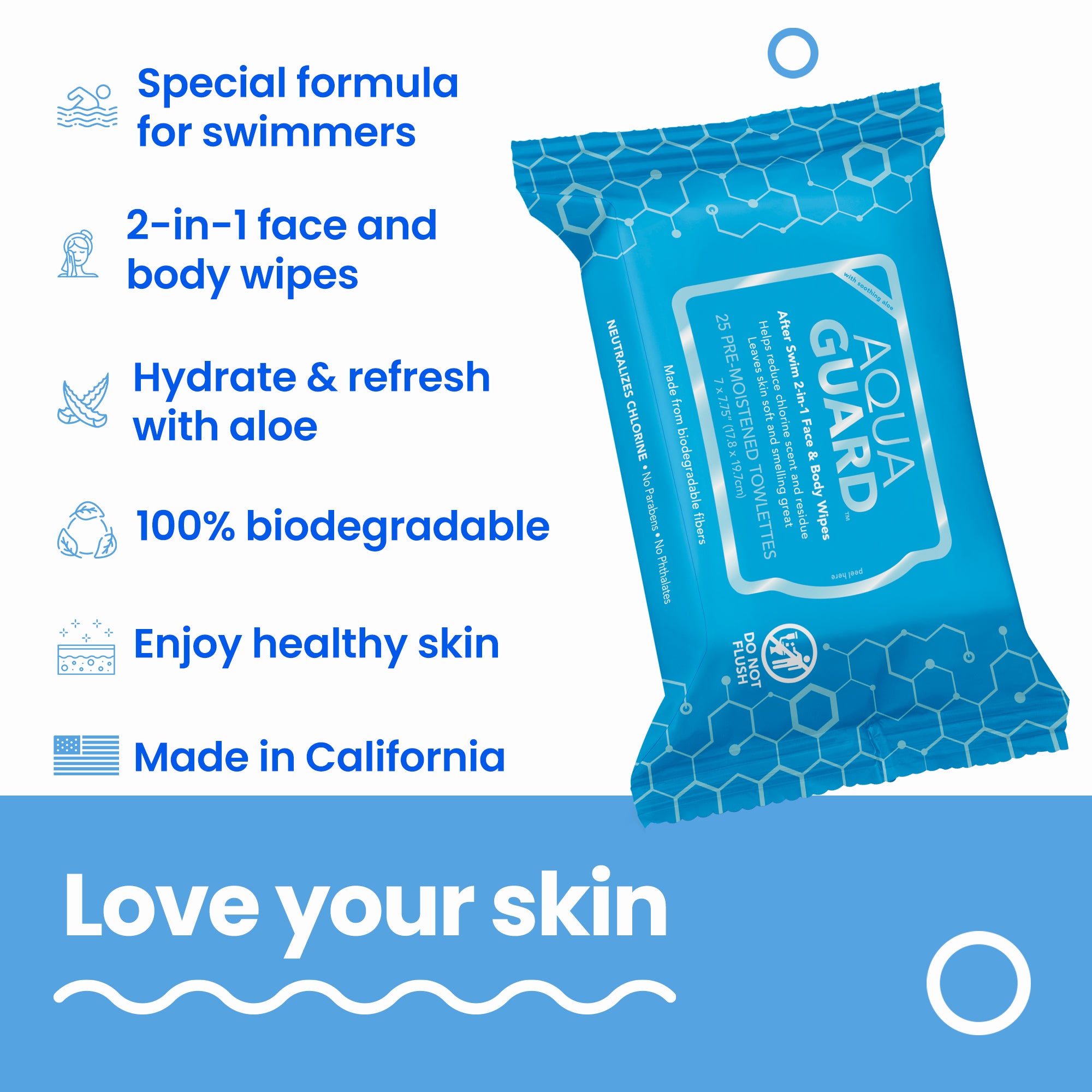 After-Swim Face & Body Wipes