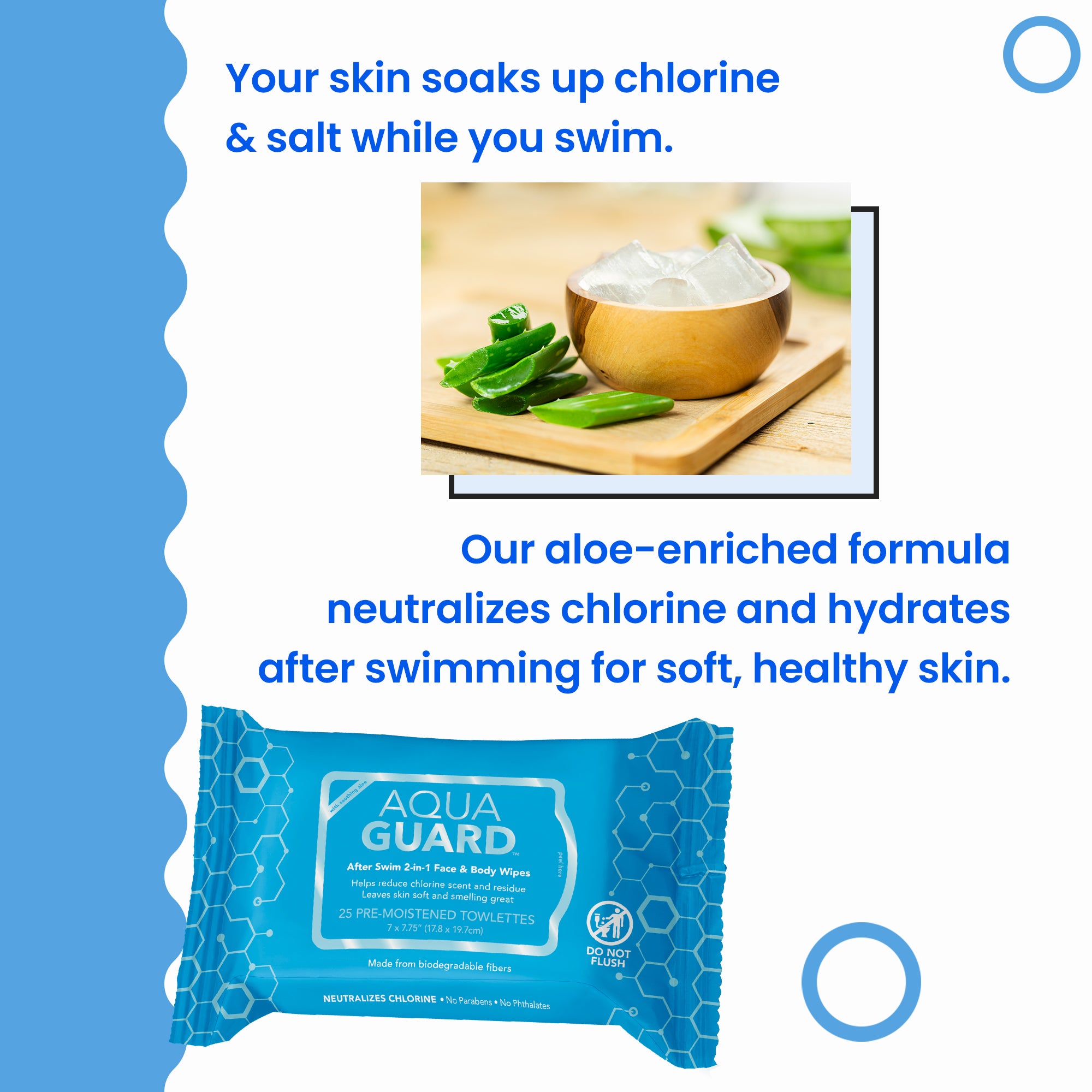 After-Swim Face & Body Wipes - Single