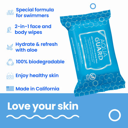 After-Swim Face & Body Wipes - Single